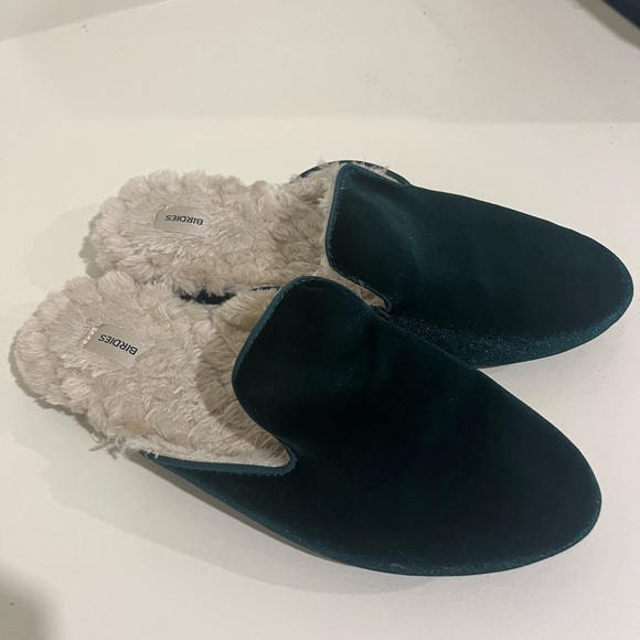 Birdies - The Phoebe - Emerald Faux Fur Slippers - Picture 6 of 11
